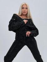 Jachetă de jeans full strass