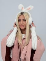 Căști din blană cu urechi - imagine 8