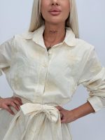 Rochie lungă din bumbac cu broderie - imagine 5