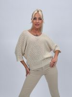 Bluză din tricot cu decolteu în V - imagine 6