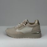 Pantof sneaker bej cu talpă ortopedică