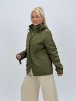 Jachetă din fâș cu fermoar și glugă detașabilă - imagine 20