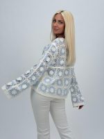 Bluză croșetată cu mâneci clopot - imagine 8