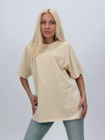 Tricou din bumbac oversized cu ștrasuri - imagine 17