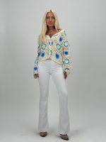 Cardigan croșetat cu model - imagine 5