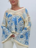 Bluză croșetată cu mâneci tip clopot - imagine 7