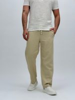 Pantalon din bumbac cu șnur în talie - imagine 10