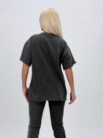 Tricou din bumbac oversized cu ștrasuri - imagine 5