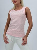 Maiou din bumbac cu ștrasuri - imagine 10