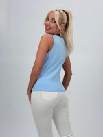 Maiou din bumbac cu ștrasuri - imagine 8