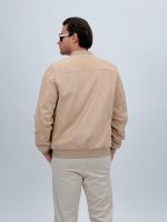 Jachetă bomber cu aspect de piele întoarsă - imagine 11