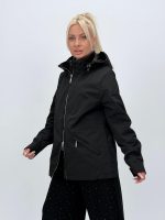 Jachetă din fâș cu fermoar și glugă detașabilă - imagine 26