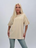 Tricou din bumbac oversized cu ștrasuri - imagine 16