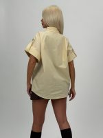 Cămașă oversized cu buzunar la piept - imagine 6