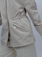 Jachetă din fâș cu fermoar și glugă detașabilă - imagine 7