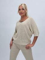 Bluză din tricot cu decolteu în V - imagine 7