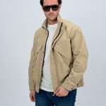 Jachetă din fâș cu buzunar diagonal