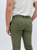 Pantalon TH din bumbac și curea - imagine 5