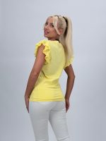 Tricou din bumbac accesorizat cu ștrasuri - imagine 3