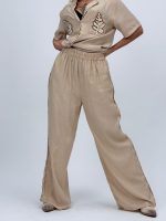 Set cămașă și pantalon cu broderie - imagine 15