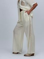 Set cămașă și pantalon cu broderie - imagine 6