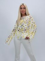 Bluză croșetată cu model flori