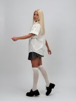 Cămașă oversized cu buzunar la piept - imagine 10