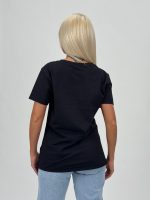 Tricou din bumbac accesorizat cu paiete și ștrasuri - imagine 8