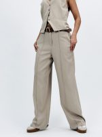 Pantalon wide leg cu curea - imagine 4