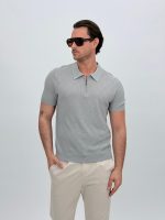 Tricou polo din tricot subțire - imagine 2