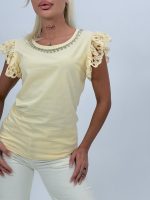 Tricou accesorizat din bumbac - imagine 10