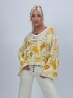 Bluză croșetată cu mâneci tip clopot - imagine 11