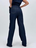 Set din denim vestă cu butoni și pantalon - imagine 10