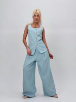 Set vestă și pantalon cu butoni aurii - imagine 33