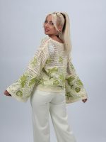 Bluză croșetată cu mâneci tip clopot - imagine 3