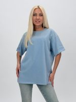 Tricou din bumbac oversized cu ștrasuri - imagine 11