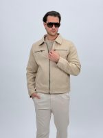 Jachetă casual subțire cu fermoar la piept - imagine 7