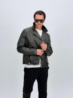 Jachetă din ecopiele biker - imagine 3