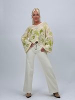 Bluză croșetată cu mâneci tip clopot - imagine 5