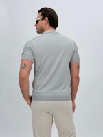 Tricou polo din tricot subțire - imagine 4