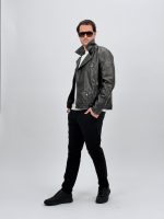 Jachetă din ecopiele biker - imagine 6