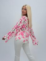 Bluză croșetată cu model flori - imagine 9