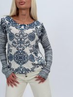 Pulover imprimat baroc - imagine 11