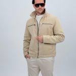 Jachetă casual cu fermoar la piept