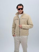 Jachetă casual cu fermoar la piept