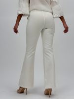 Pantalon office evazat cu curea - imagine 6