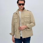 Jachetă din bumbac prespălat