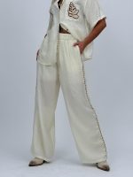 Set cămașă și pantalon cu broderie - imagine 5