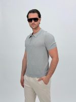 Tricou polo din tricot subțire