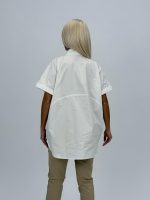 Cămașă oversized cu butoni accesorizați - imagine 5